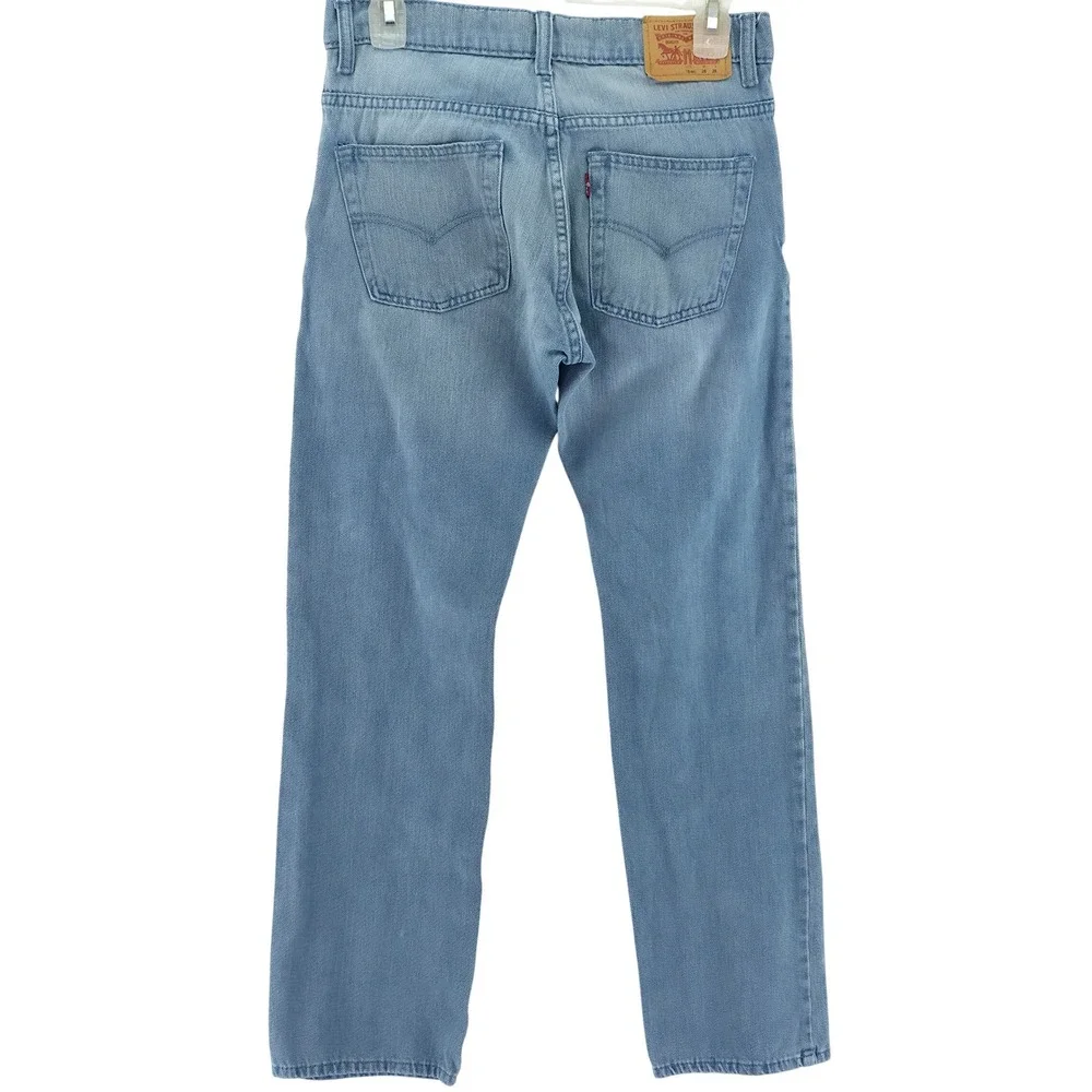 Levi's 511 Slim Jeans Boys 16 Reg Blue Light Wash Stretch Denim 28x28 9067-L3C